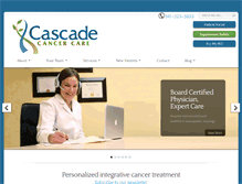 Tablet Screenshot of cascadecancercare.com